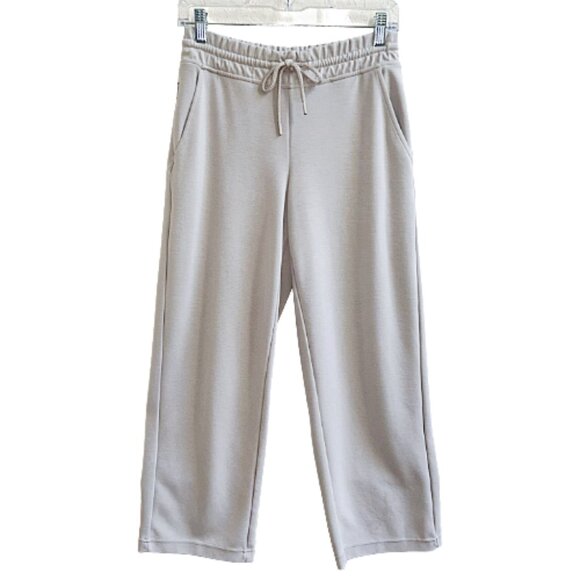 Athleta Seasoft Mid Rise Straight Crop Pant Abalone Beige SOFT Capri XS - Picture 4 of 10